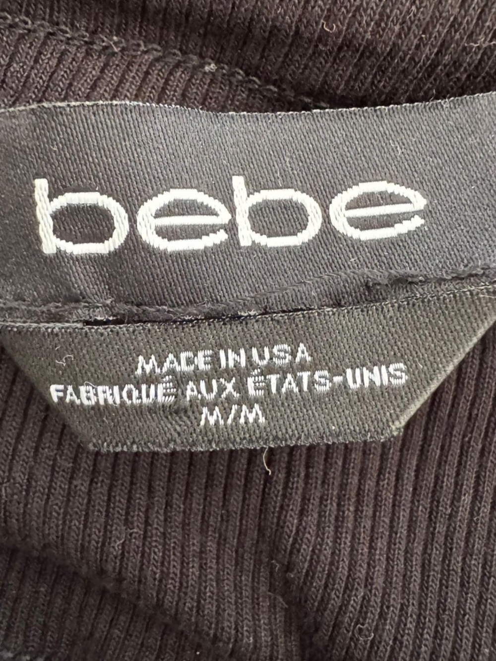 Bebe Black Rhinestone Logo Strapless Maxi Dress Size Medium - Picture 8 of 8